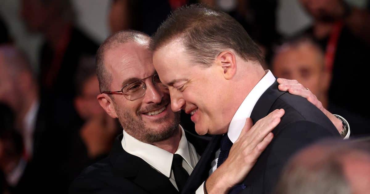 Brendan Fraser Tearful as Film the Whale Receives Standing Ovation Brendan Fraser Tearful as Film the Whale Receives Standing Ovation