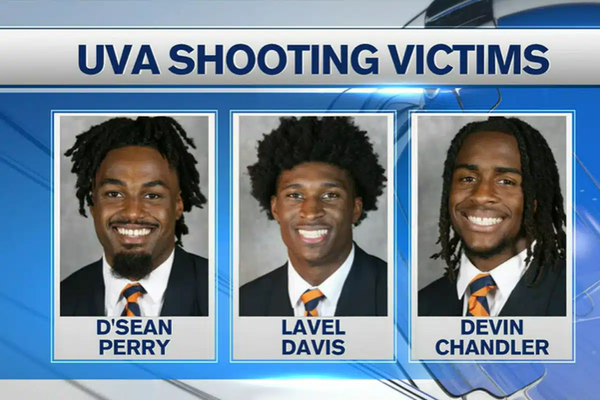 3 Football Players Killed, 2 Injured at (UVA) University of Virginia 3 Football Players Killed, 2 Injured at UVA University of Virginia