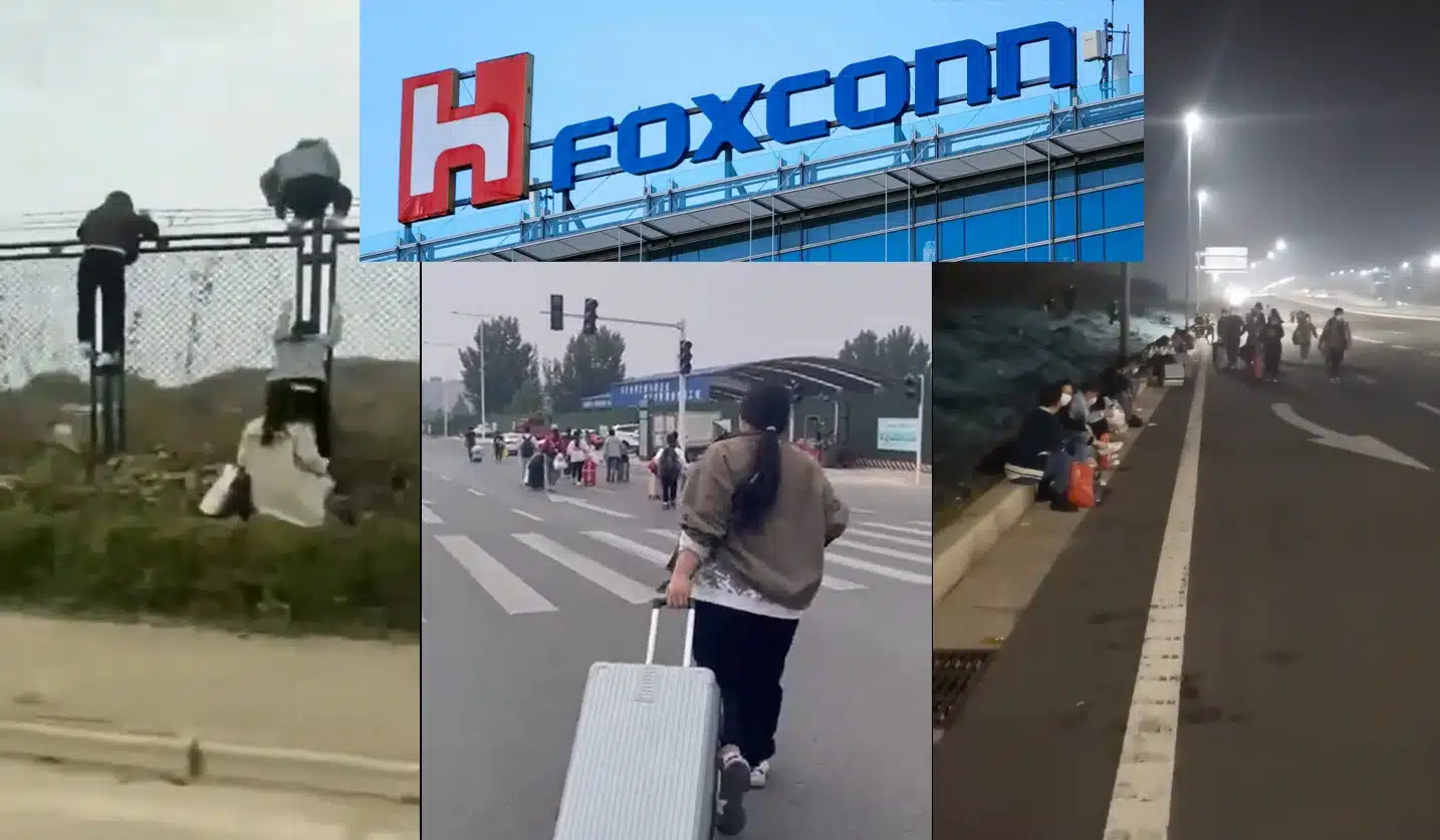 Foxconn Assembly Workers of iPhone 14 Walkout in China Foxconn Assembly Workers of iPhone 14 Walkout in China