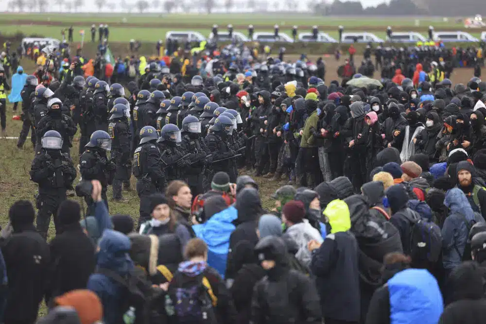 Protests In Germany Against Coal Mine Expansion protests