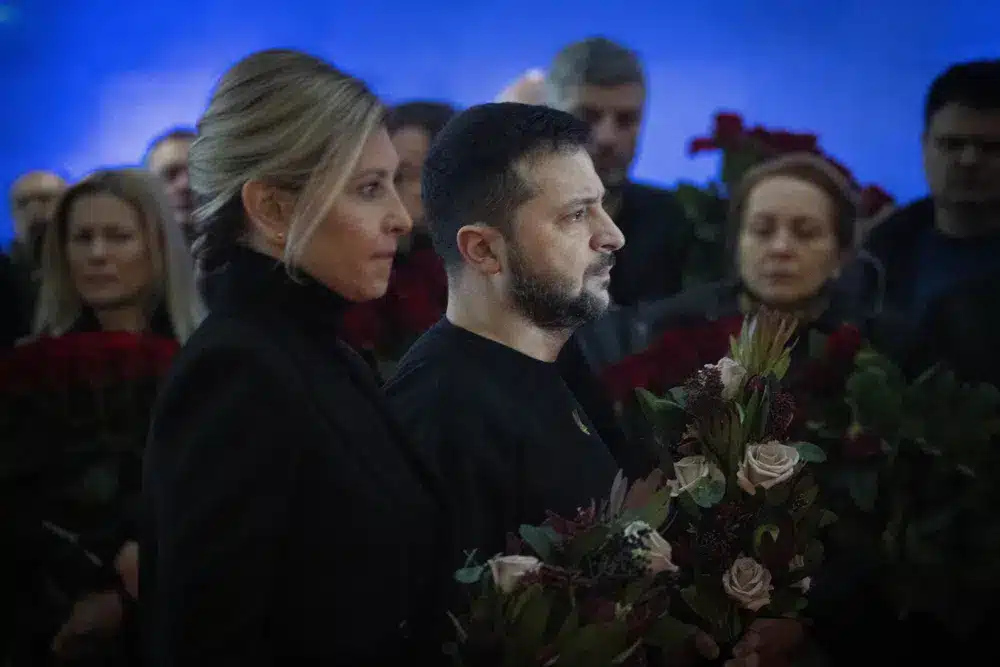 UKRAINE: Zelenskyy Honors Those Killed In Helicopter Crash ukraine