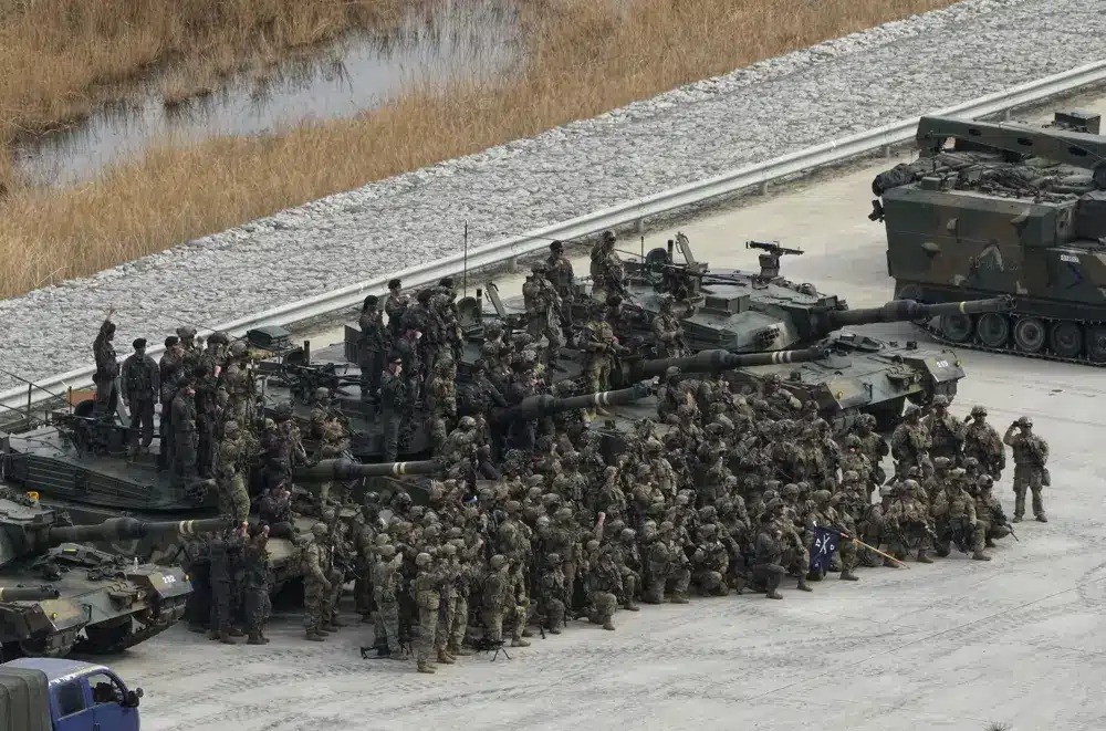 North Korea Fires Cruise Missiles As Allies Stage Drills north korea