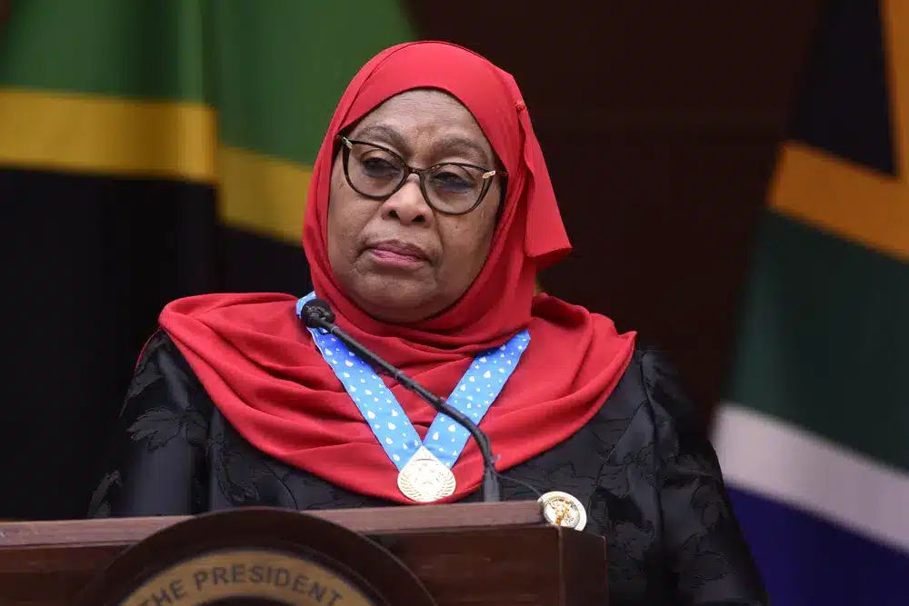 Tanzania's 1st Female President On Visit To South Africa tanzania