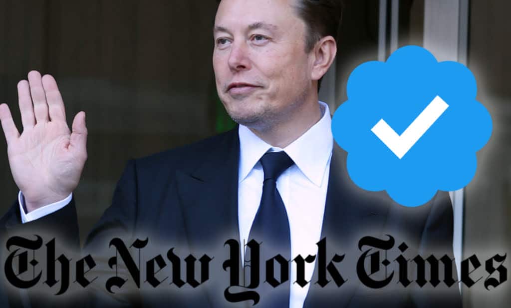 New York Times Slams Musk Over Removal of Blue Tick on Twitter NY times twitter