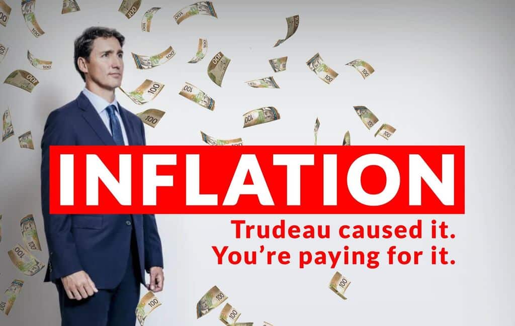 Trudeau Inflation and Unsustainable Debt in canada