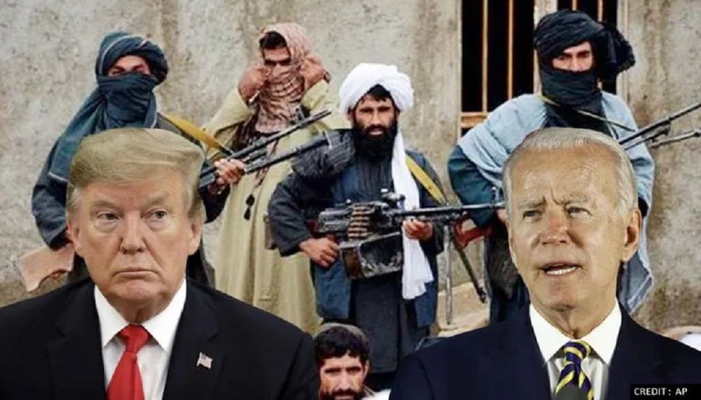 Trump Calls Biden a Moron Over Afghanistan Withdraw Review trump biden afghanistan