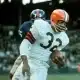 Jim Brown's No. 32 jersey was retired by the Browns in 1971,