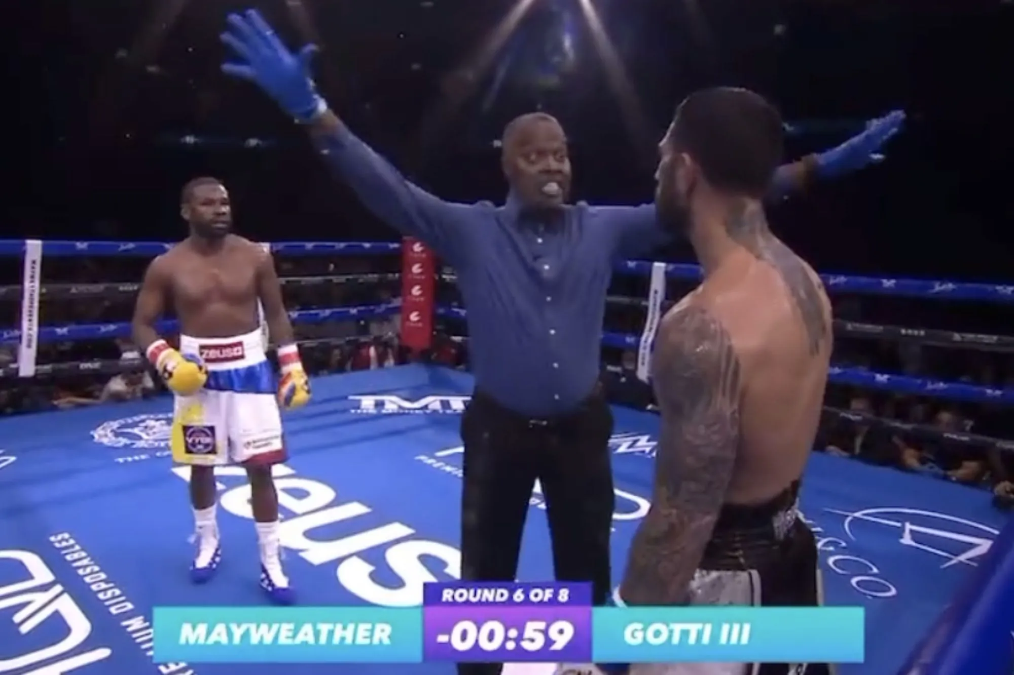 Brawl Erupts After Mayweather, Gotti III Fight Called Off