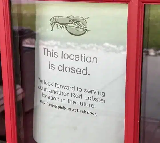 Red Lobster Closes 50 Restaurants
