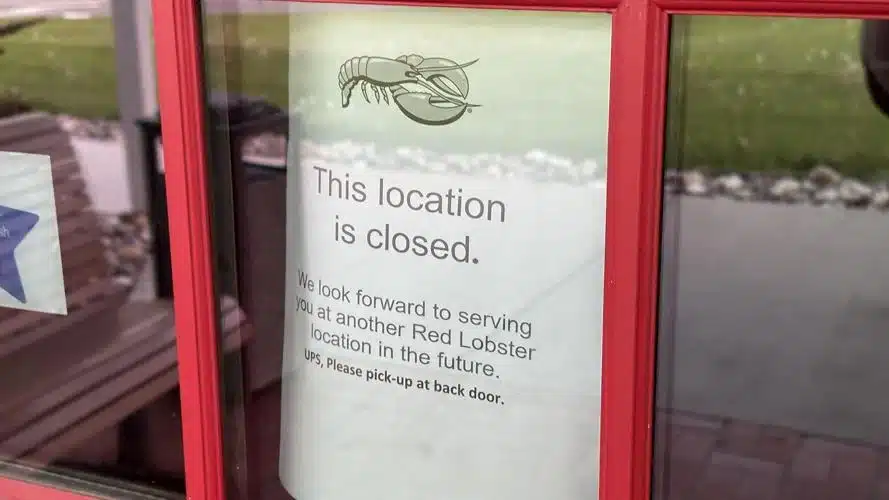 Red Lobster Closes 50 Restaurants