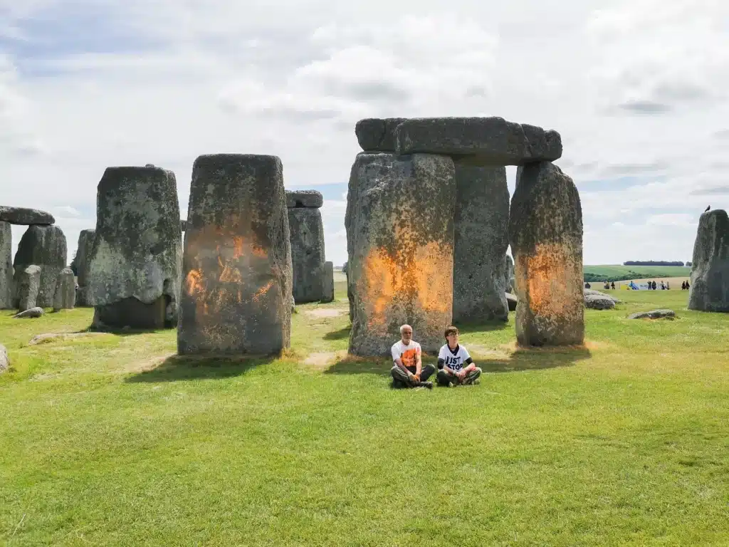 limate Alarmists Arrested for Spraying Stonehenge Orange
