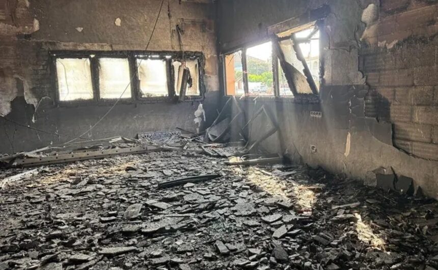 mosque fire barcelona spain