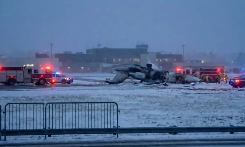 Private Plane Crash at Bangor Airport
