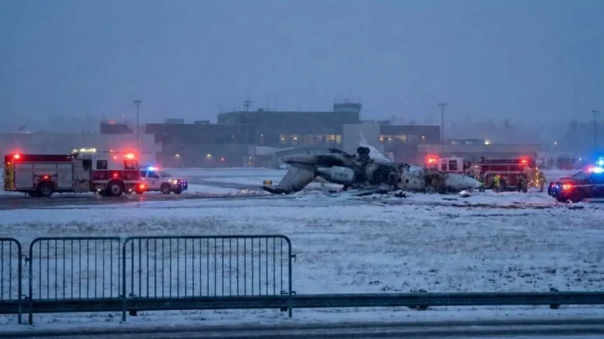 Private Plane Crash at Bangor Airport