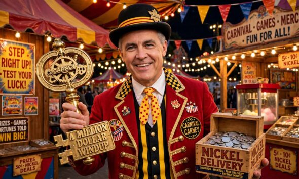 Mark Carney Has a Million Dollar Wind Up and a Nickel Delivery