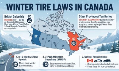 Canada Winter Tire Laws by Province